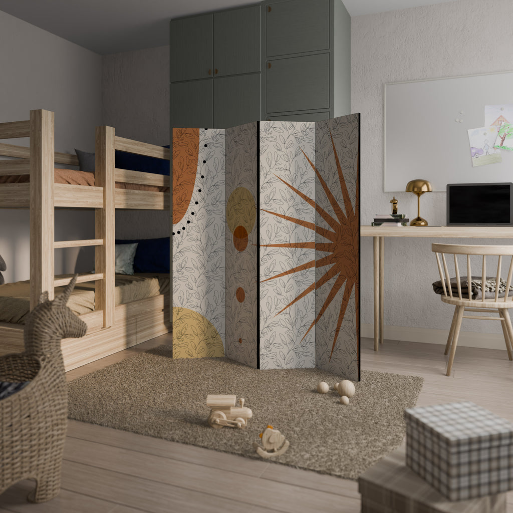 RAYS AND ROUNDELS Παραβάν με 4 πάνελ