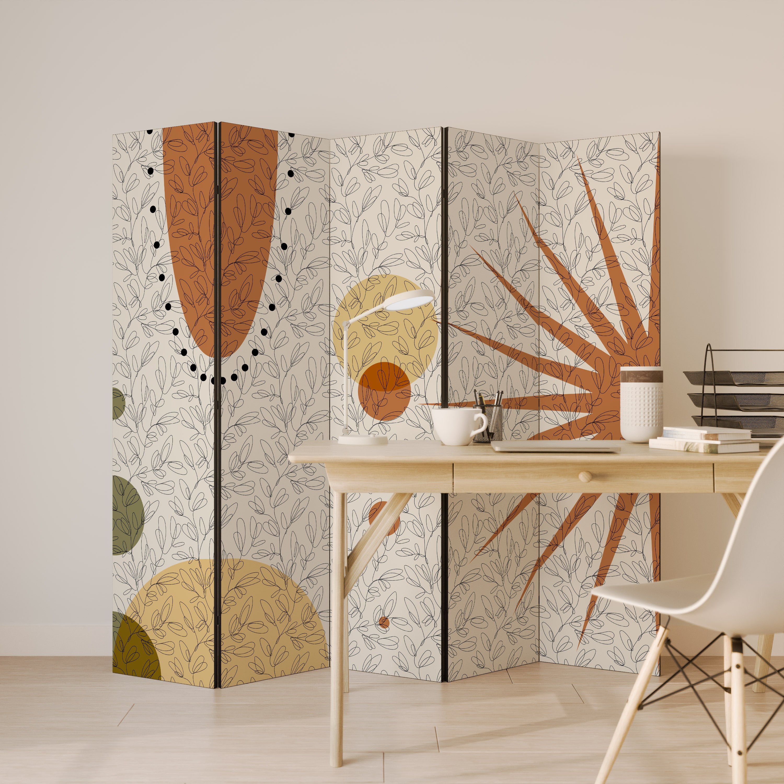 RAYS AND ROUNDELS Παραβάν με 5 πάνελ