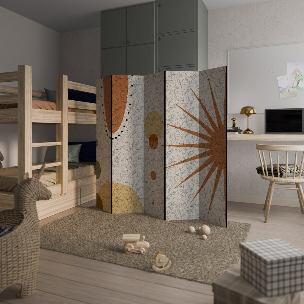 RAYS AND ROUNDELS Παραβάν με 5 πάνελ