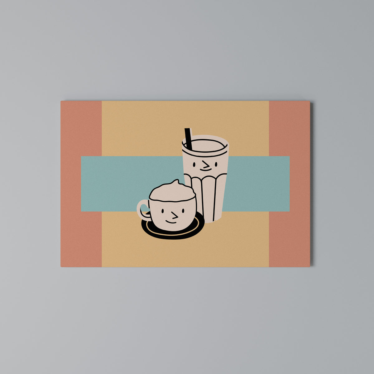 COFFEE PLEASURES Horizontal Canvas Print