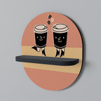 JOYFUL COFFEE Διακοσμητικό Ράφι Art Shelf