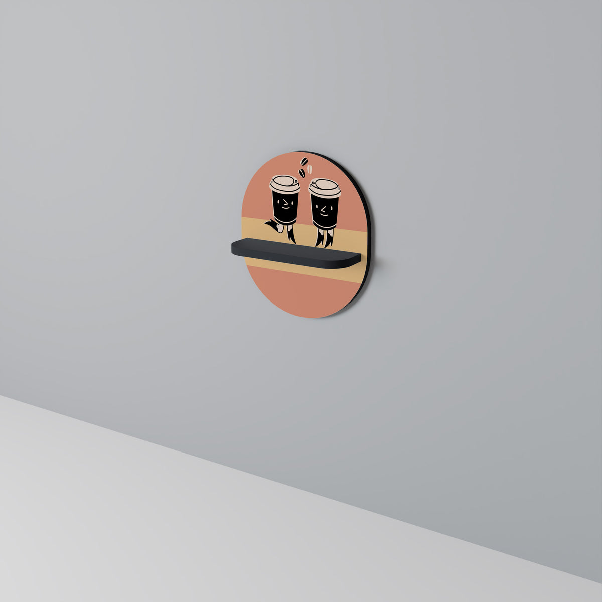 JOYFUL COFFEE Διακοσμητικό Ράφι Art Shelf