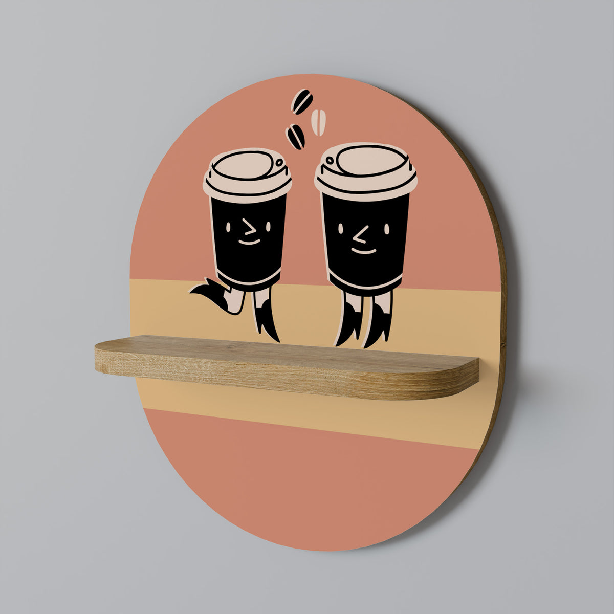 JOYFUL COFFEE Διακοσμητικό Ράφι Art Shelf