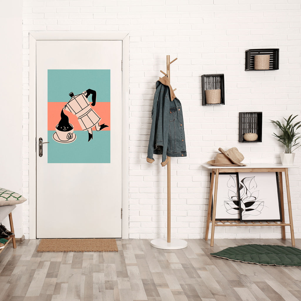 POWER ESPRESSO Peel and Stick Vertical Poster