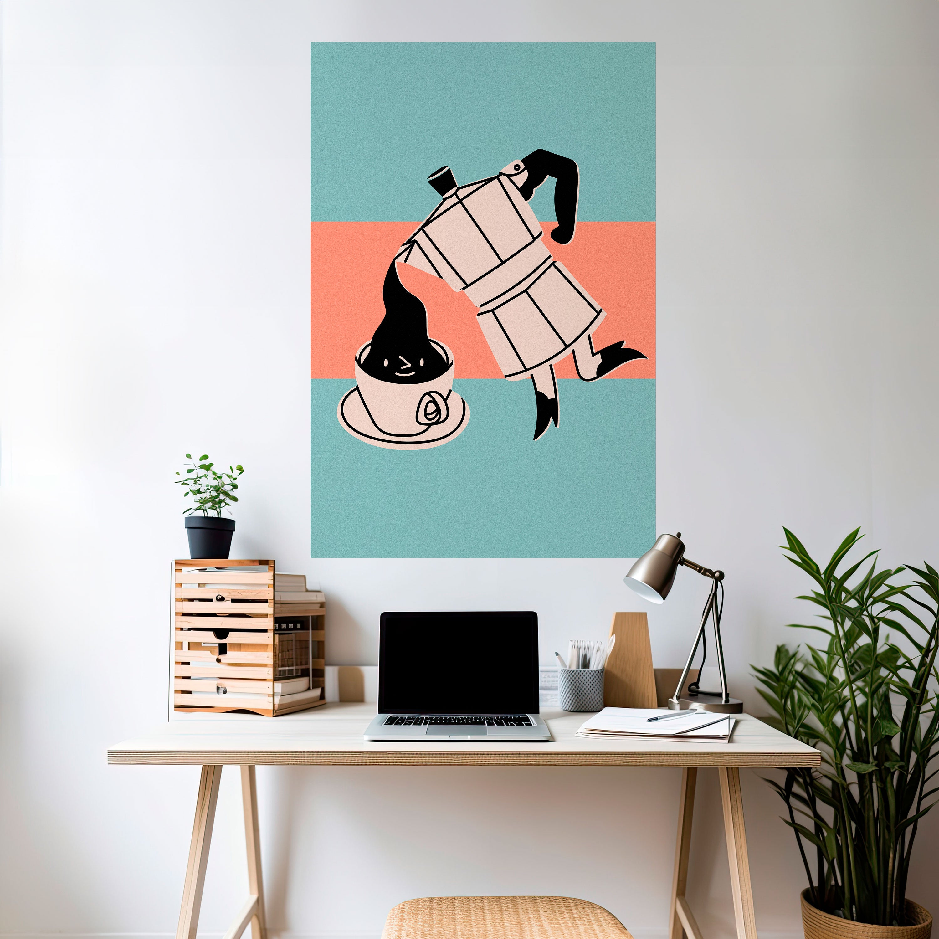 POWER ESPRESSO Peel and Stick Vertical Poster