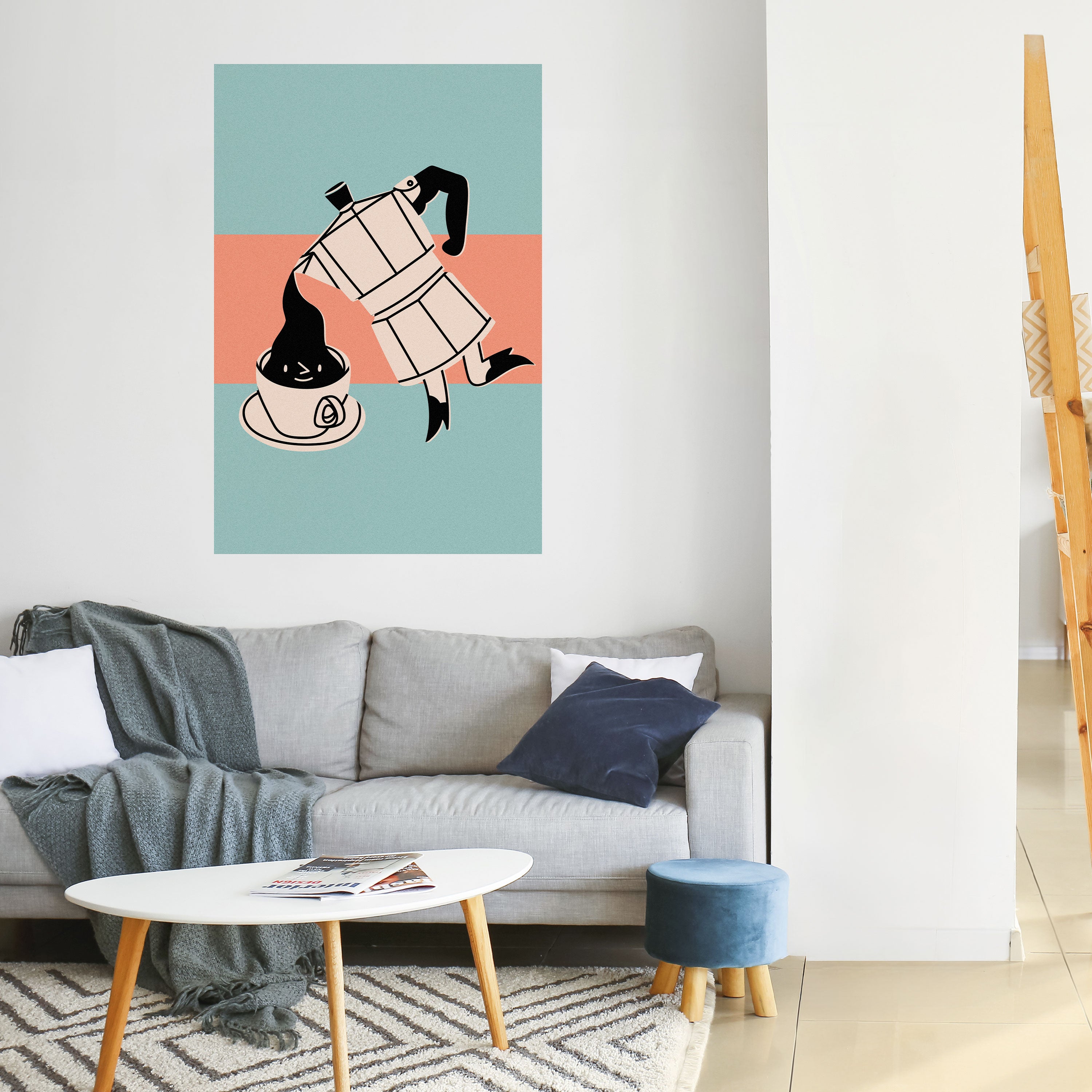 POWER ESPRESSO Peel and Stick Vertical Poster