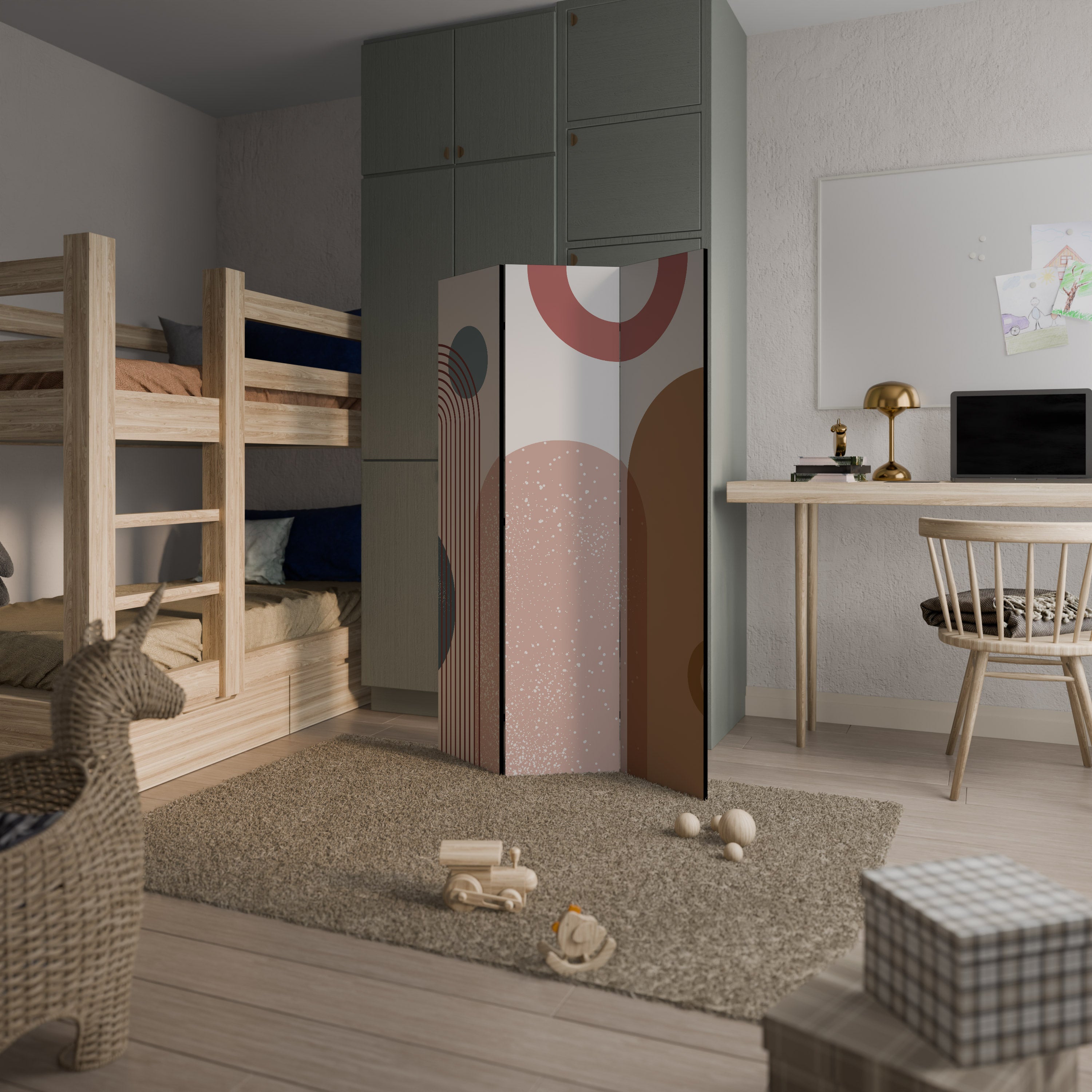 SHAPESCAPE LEAP Διακοσμητικό παραβάν με 3 πάνελ