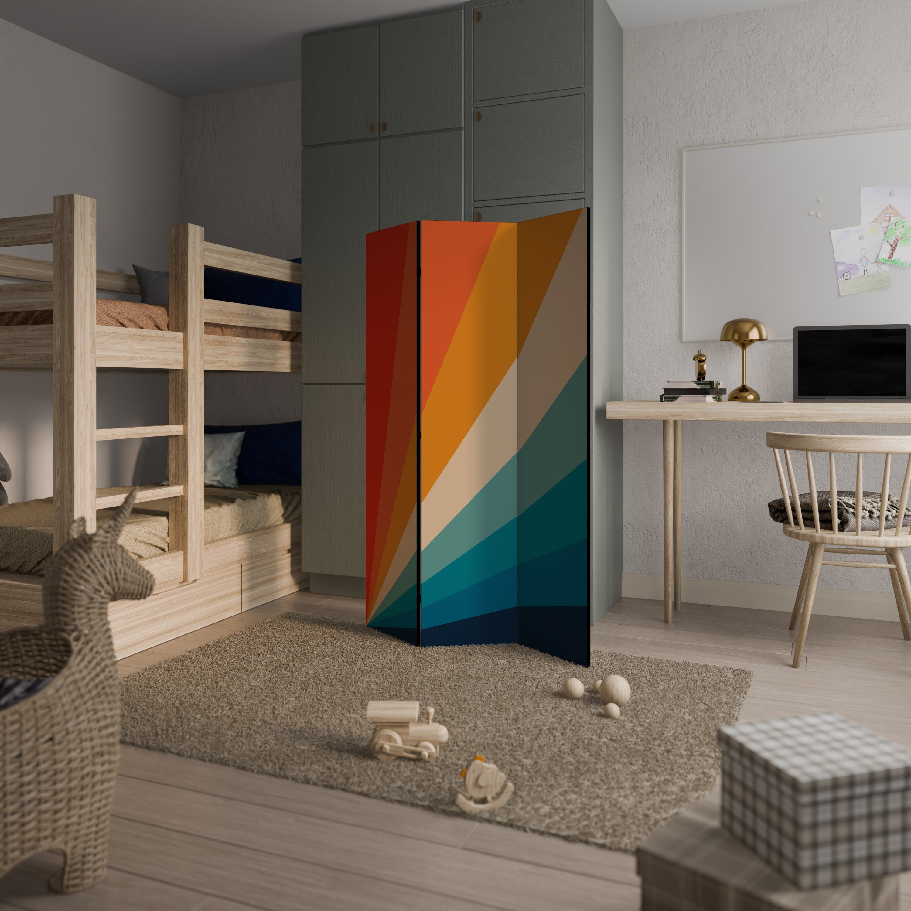 PRISM CONCUSSION Διακοσμητικό παραβάν με 3 πάνελ