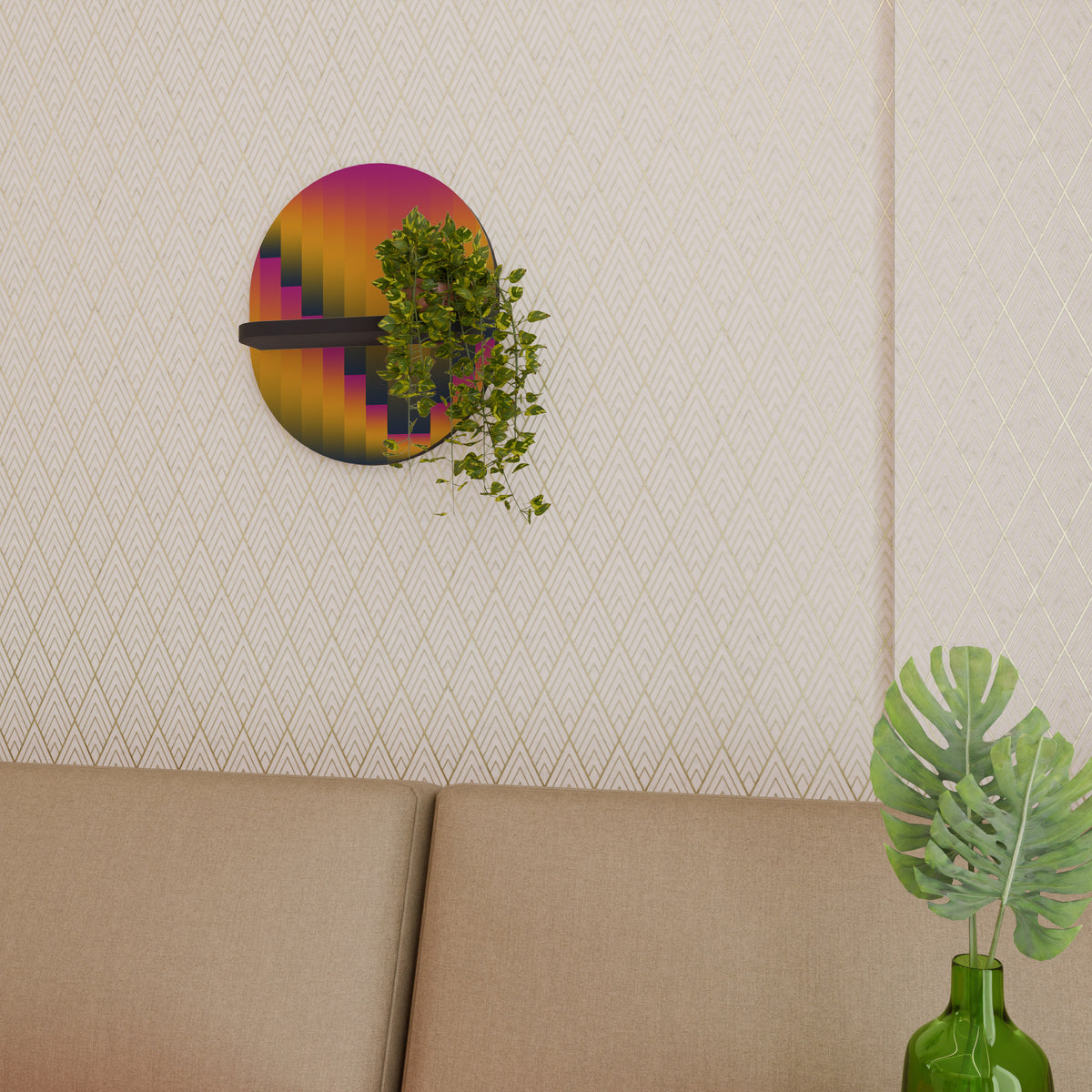 GOLDEN FADE Διακοσμητικό Ράφι Art Shelf