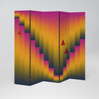 GOLDEN FADE 5-Panel Room Divider