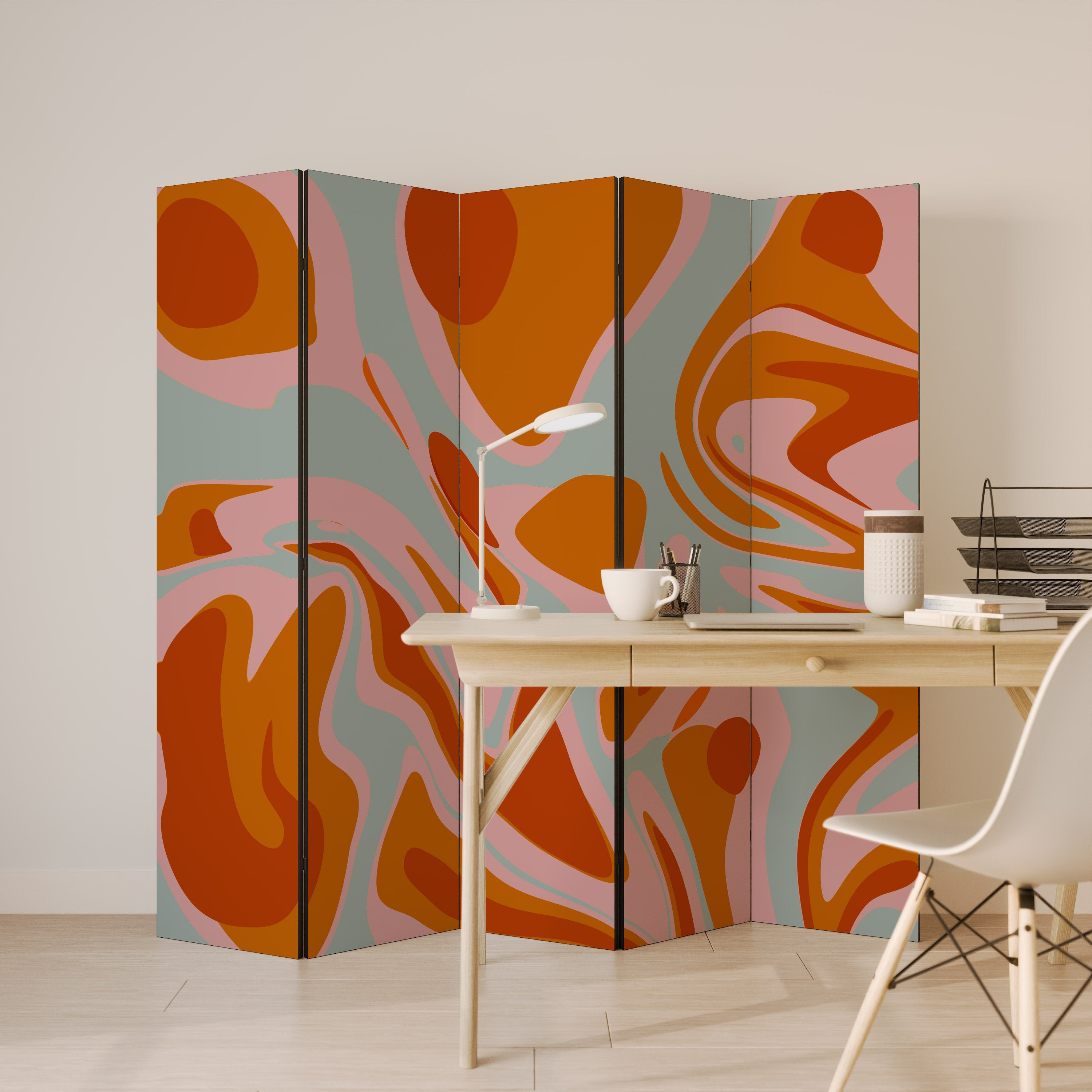 FLOATING BURN Παραβάν με 5 πάνελ