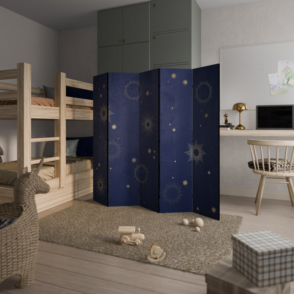 MIDNIGHT PATH 5-Panel Room Divider