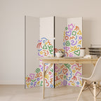 SHAPE EXCITEMENT 4-Panel Room Divider