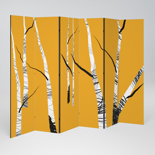 BIRCH ABSTRACT Παραβάν με 6 πάνελ
