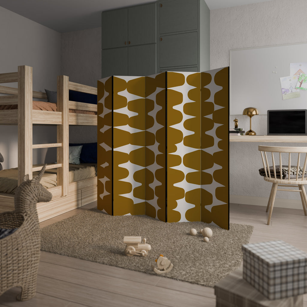 MOLTEN ECHOES 5-Panel Room Divider