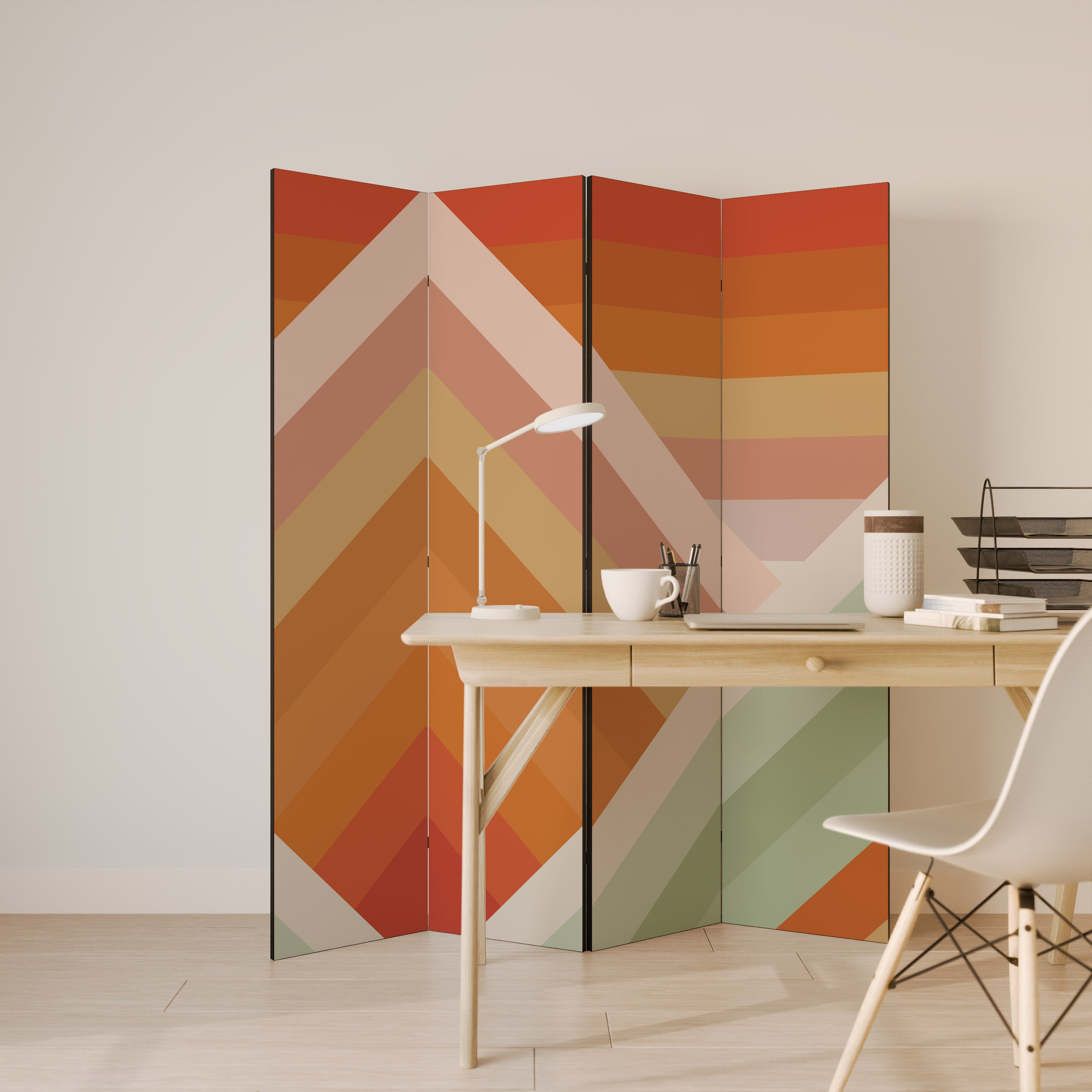 GRADIENT PICKS 4-Panel Room Divider