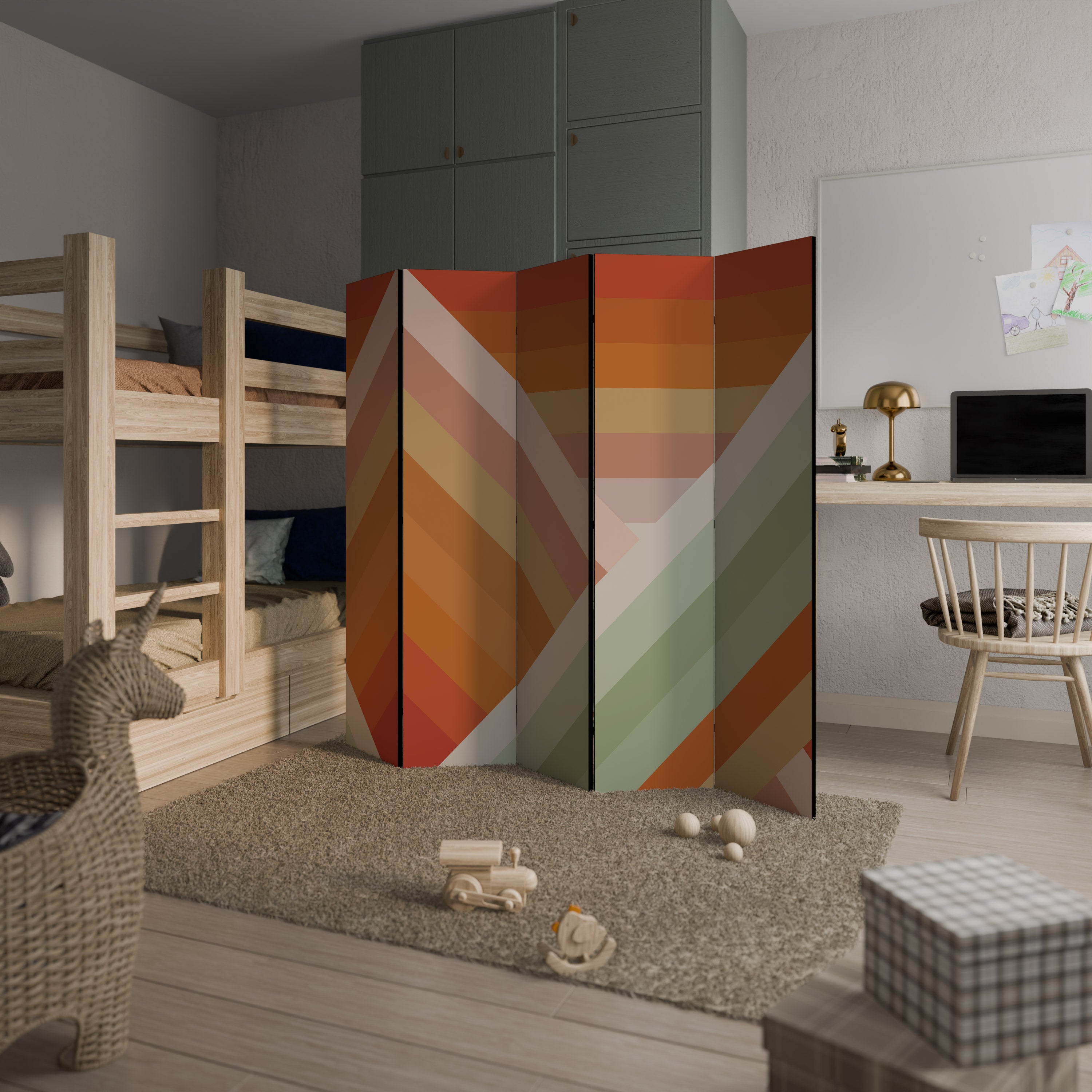 GRADIENT PICKS 5-Panel Room Divider