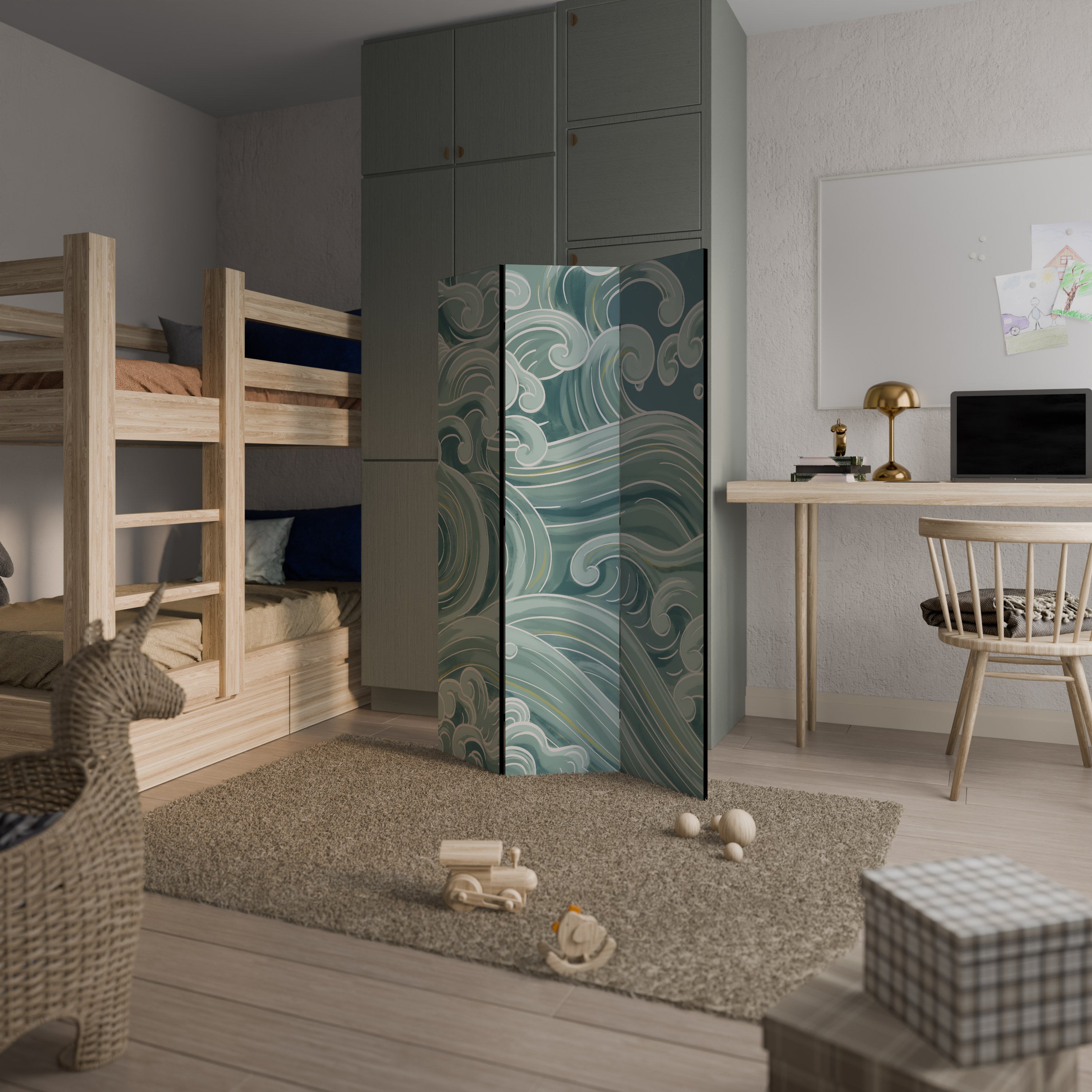 ASIAN SWAY Παραβάν με 3 πάνελ