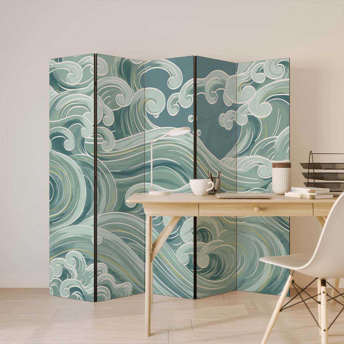 ASIAN SWAY 5-Panel Room Divider