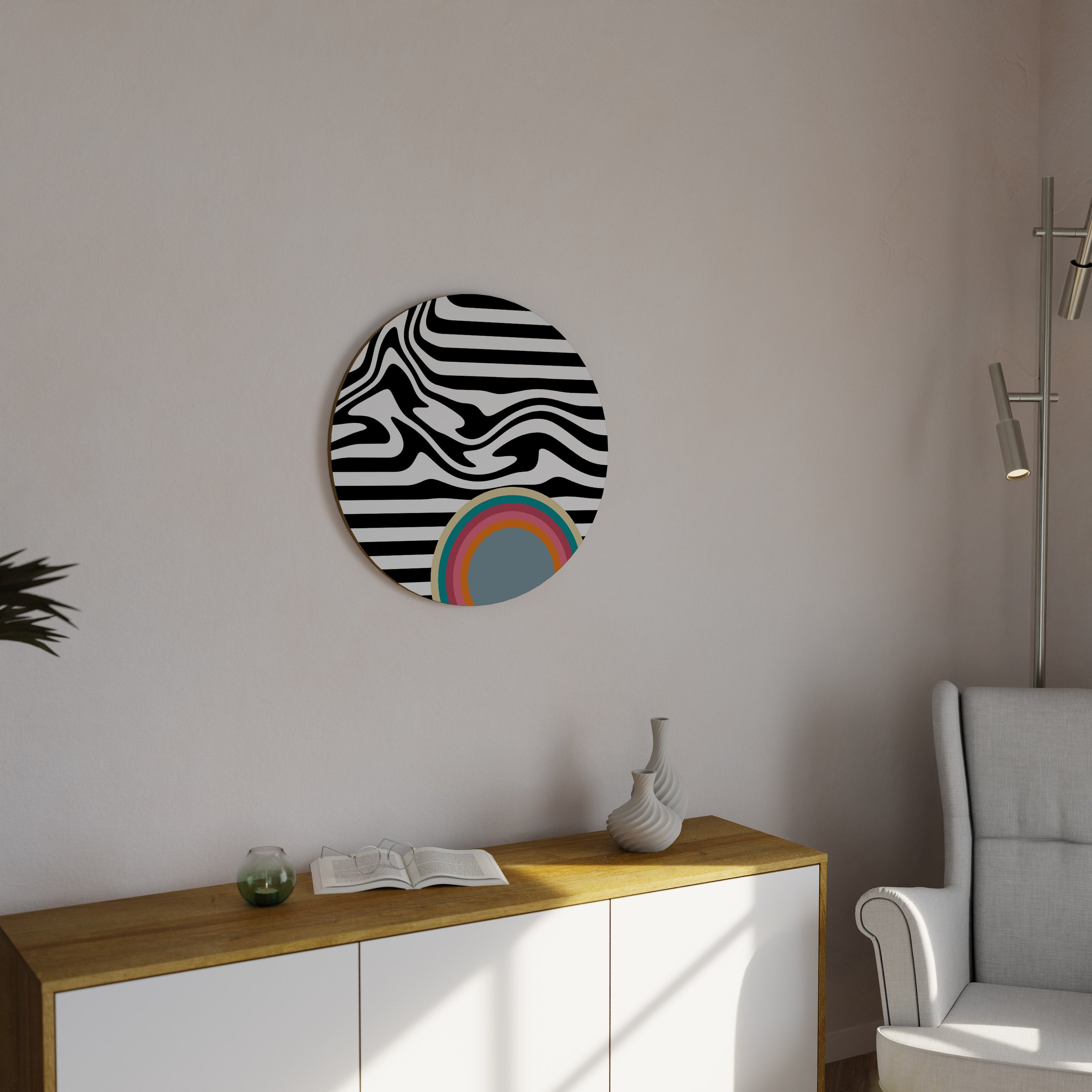 SPECTRA SHOWCASE Round Wall Art