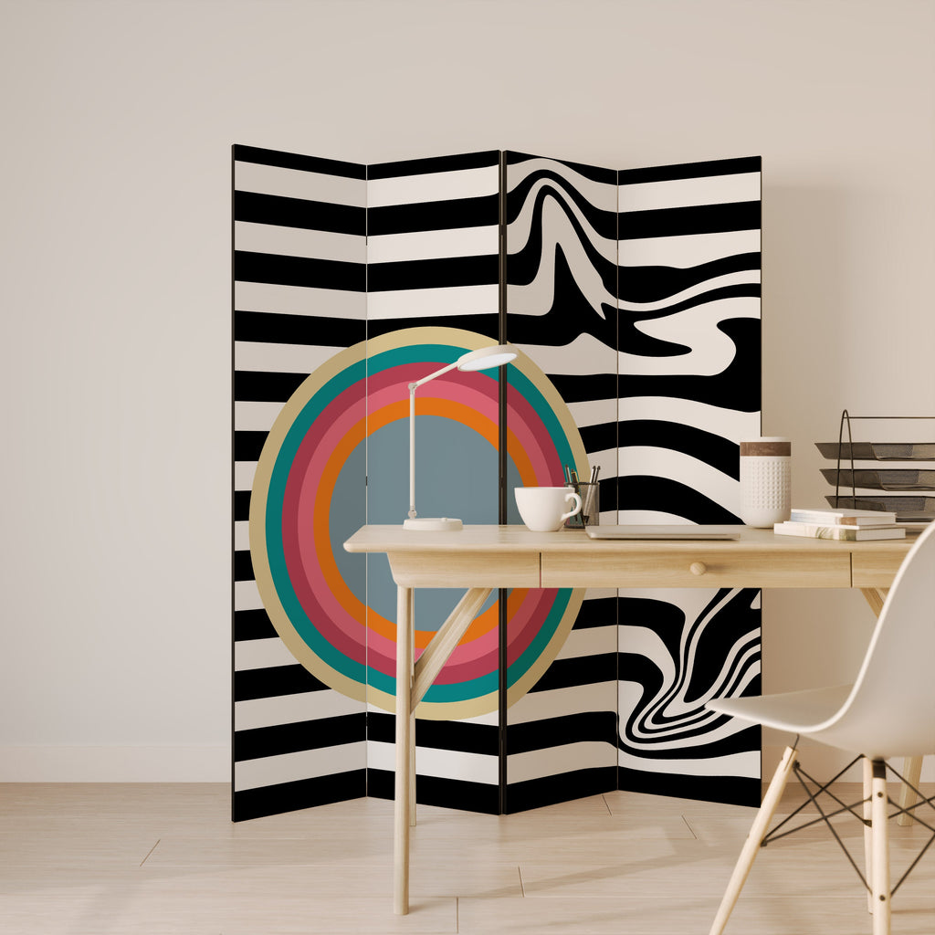 SPECTRA SHOWCASE Decorative 4-Panel Room Divider