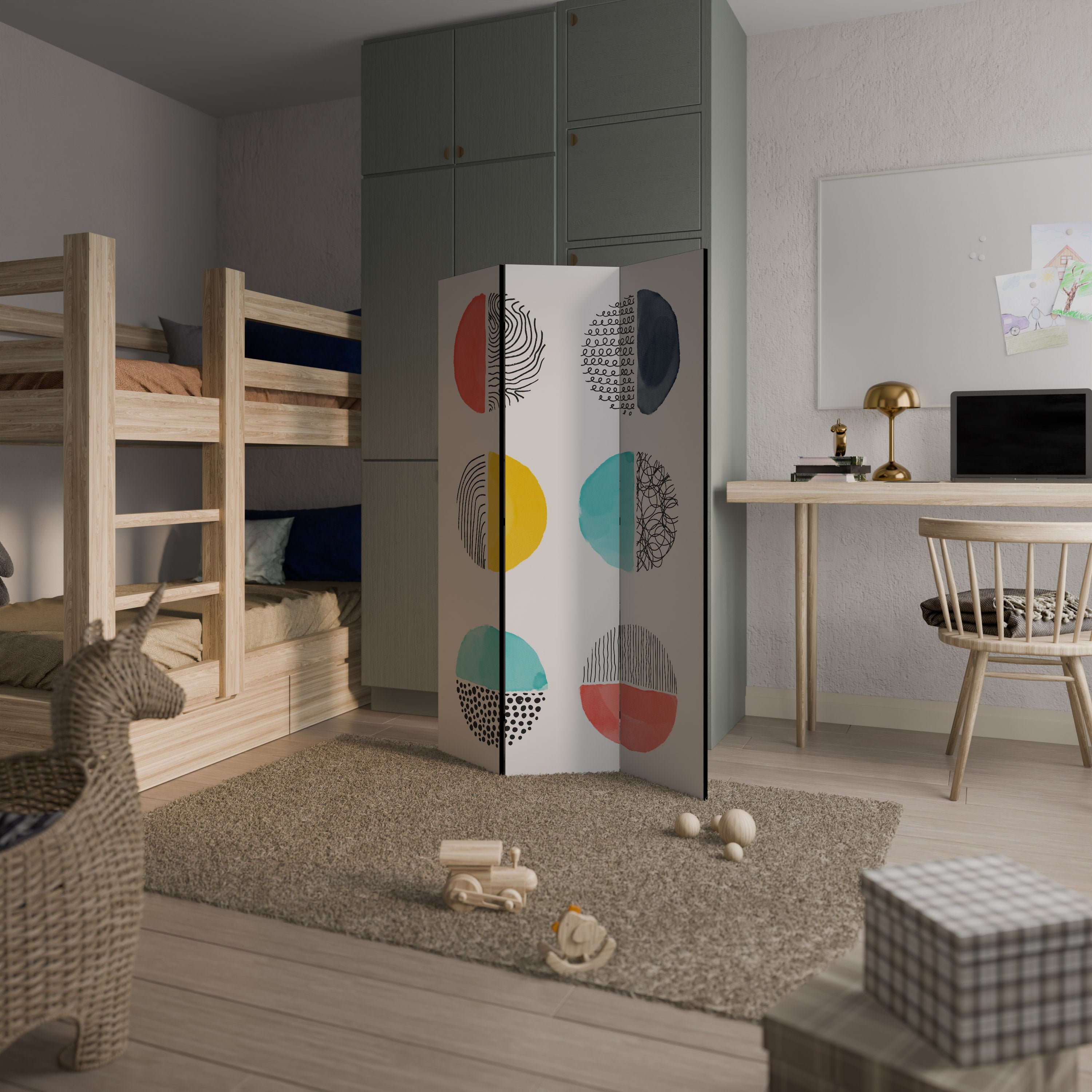 SHAPESHIFT TREASURES Διακοσμητικό παραβάν με 3 πάνελ