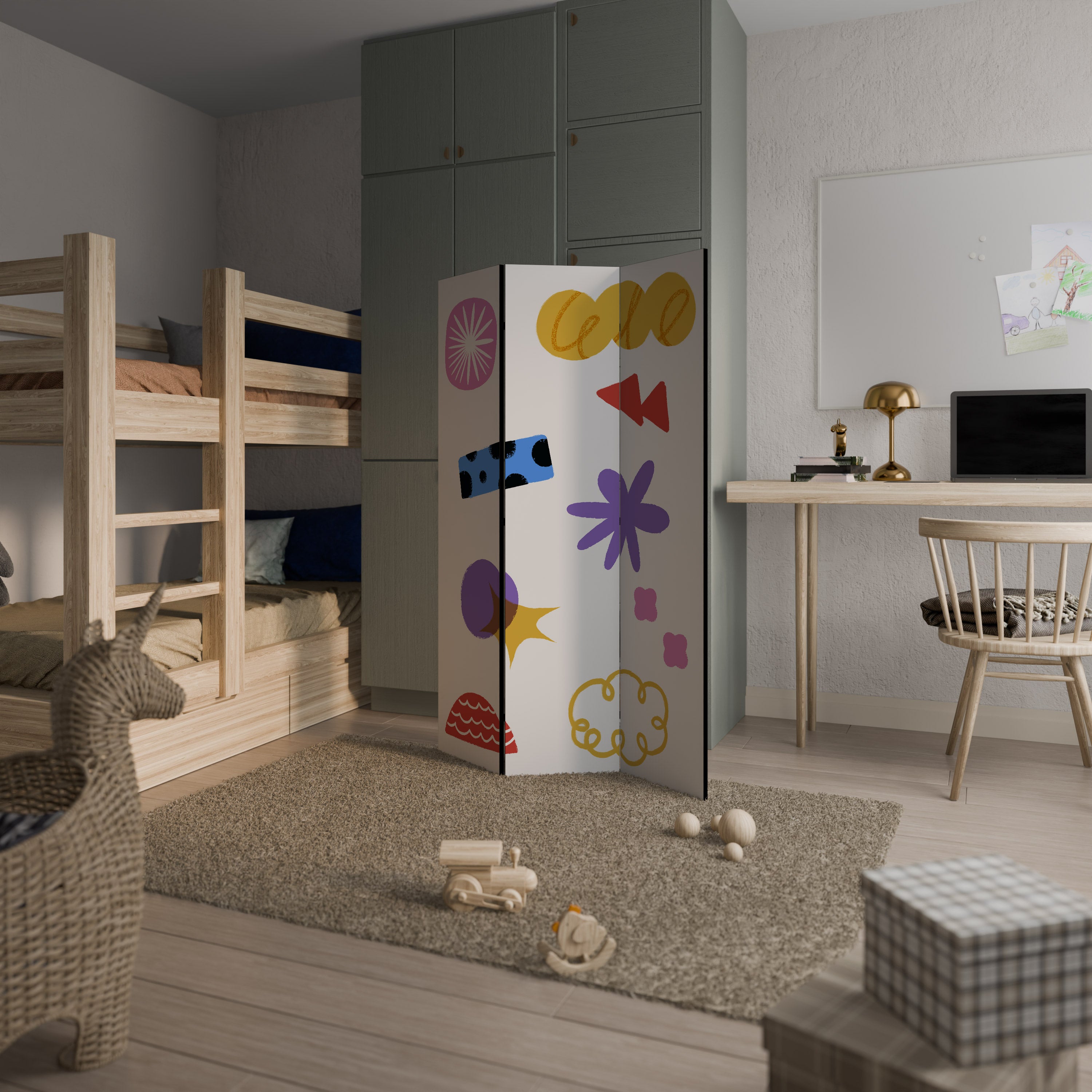 DREAMY MOOD 3-Panel Room Divider