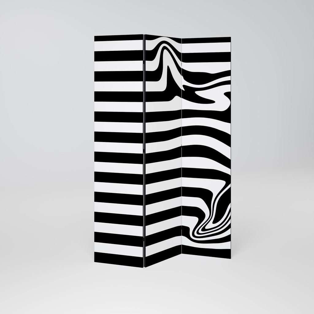 POLYLINE FUZZY Διακοσμητικό παραβάν με 3 πάνελ