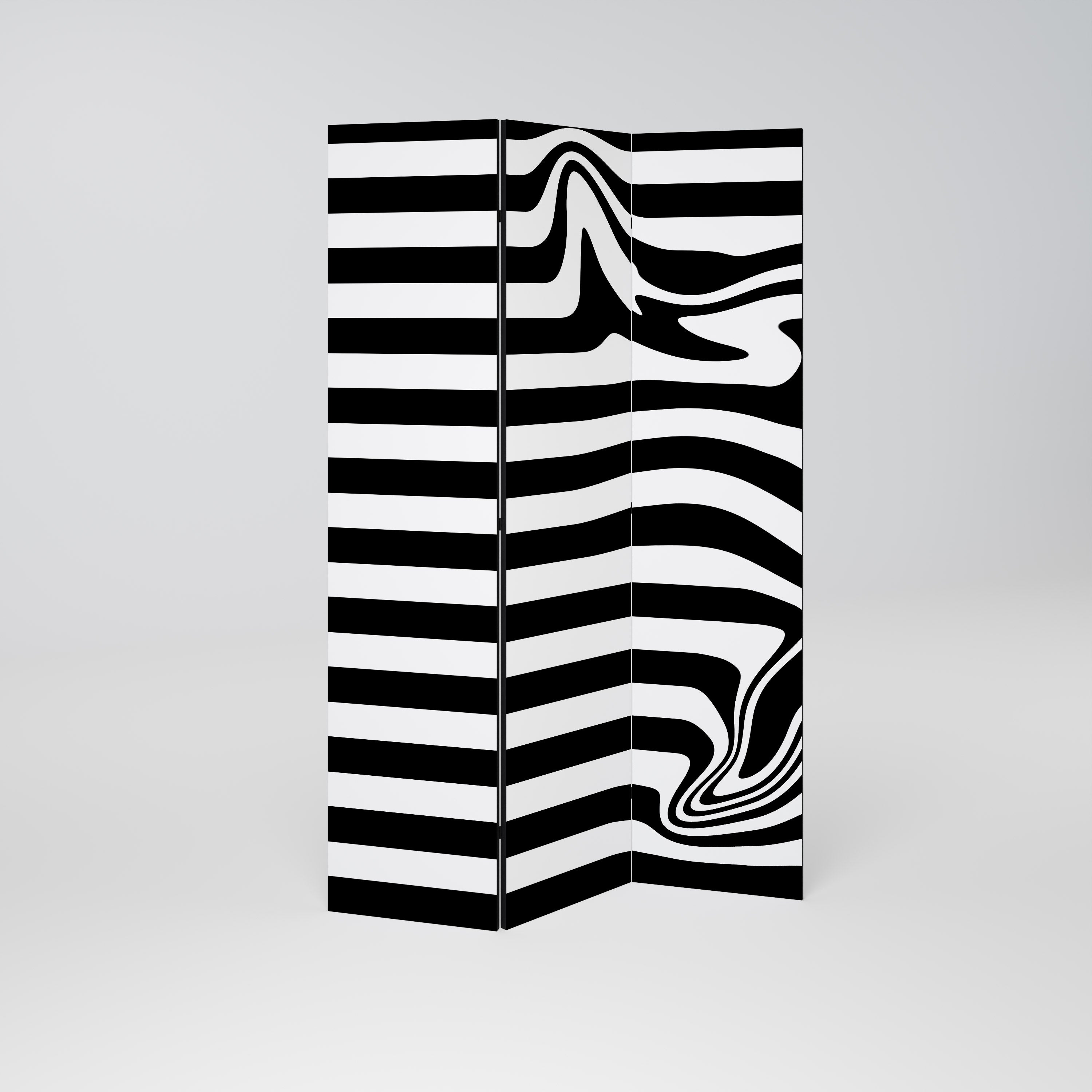 POLYLINE FUZZY Διακοσμητικό παραβάν με 3 πάνελ