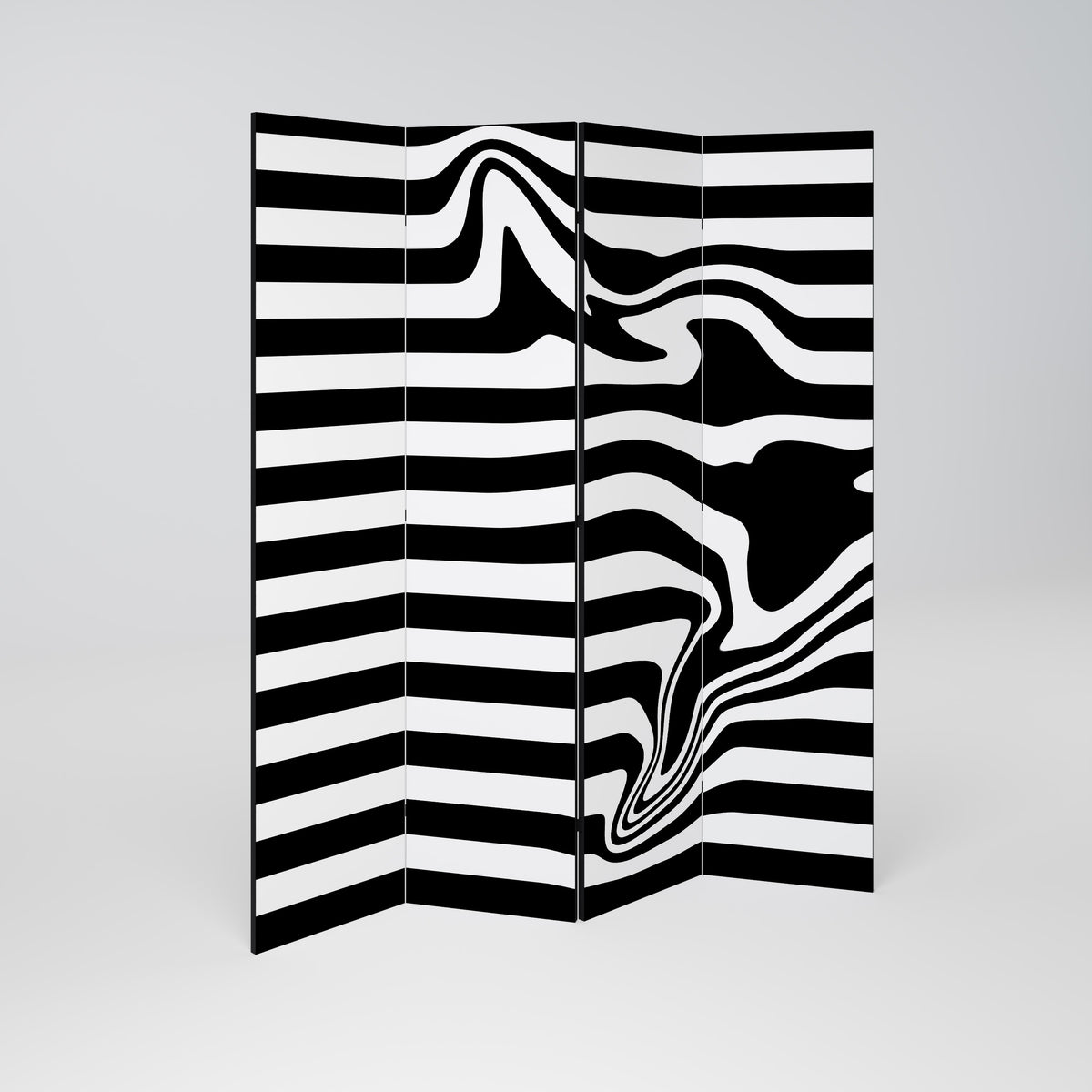 POLYLINE FUZZY Παραβάν με 4 πάνελ