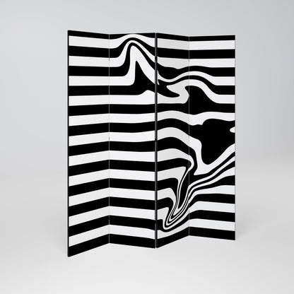 POLYLINE FUZZY Παραβάν με 4 πάνελ