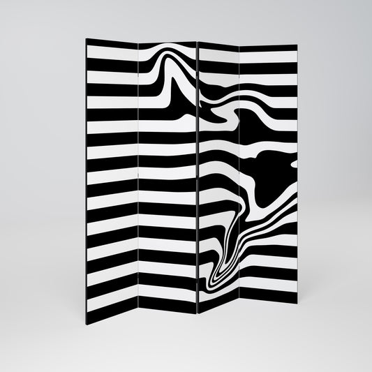 POLYLINE FUZZY Παραβάν με 4 πάνελ