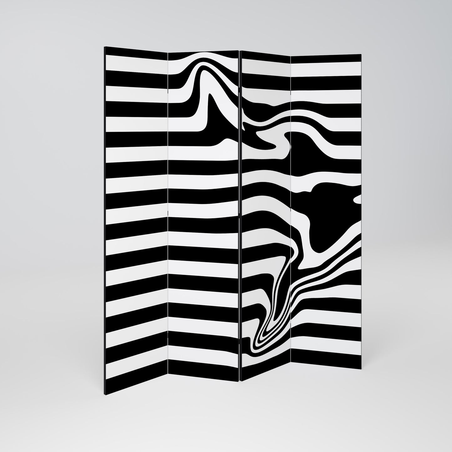 POLYLINE FUZZY Παραβάν με 4 πάνελ