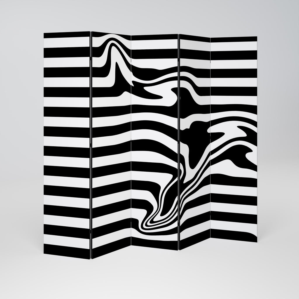 Διακοσμητικό διαχωριστικό χώρου 5 πάνελ POLYLINE FUZZY