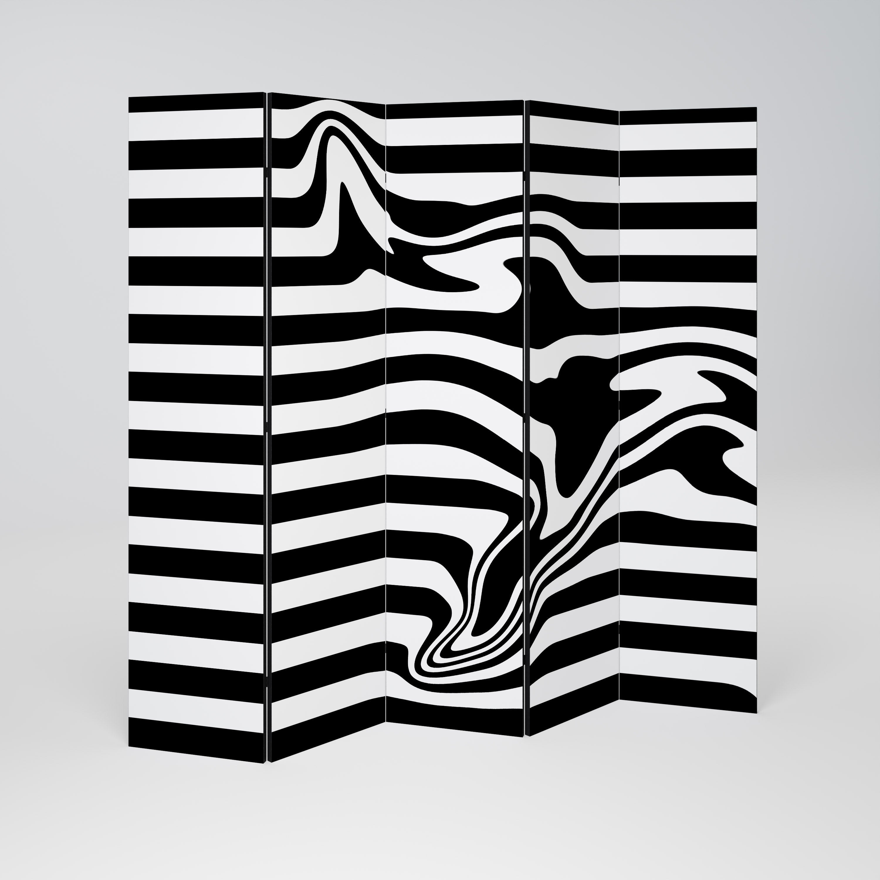 Διακοσμητικό διαχωριστικό χώρου 5 πάνελ POLYLINE FUZZY