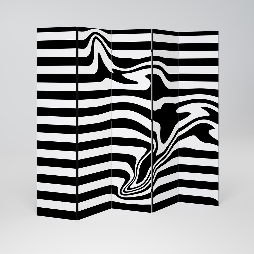 POLYLINE FUZZY Παραβάν με 5 πάνελ