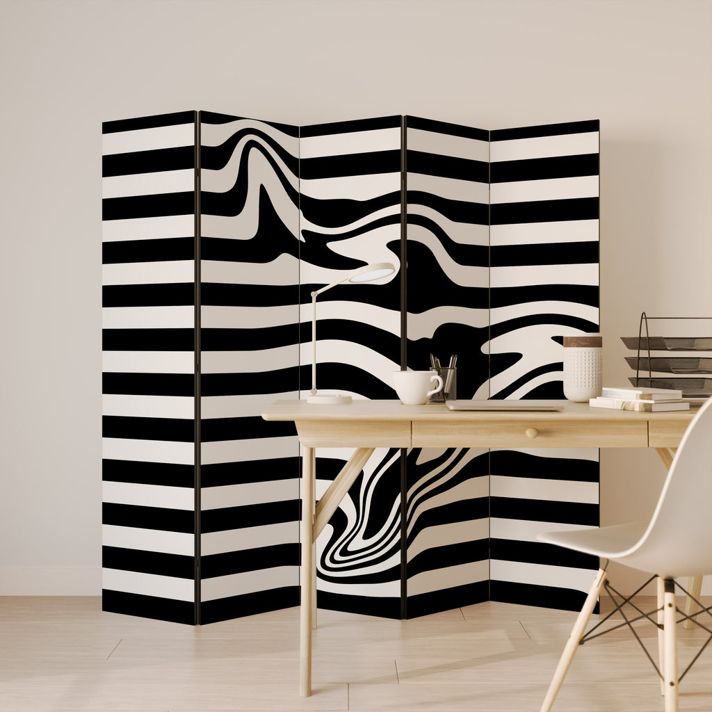 POLYLINE FUZZY Παραβάν με 5 πάνελ