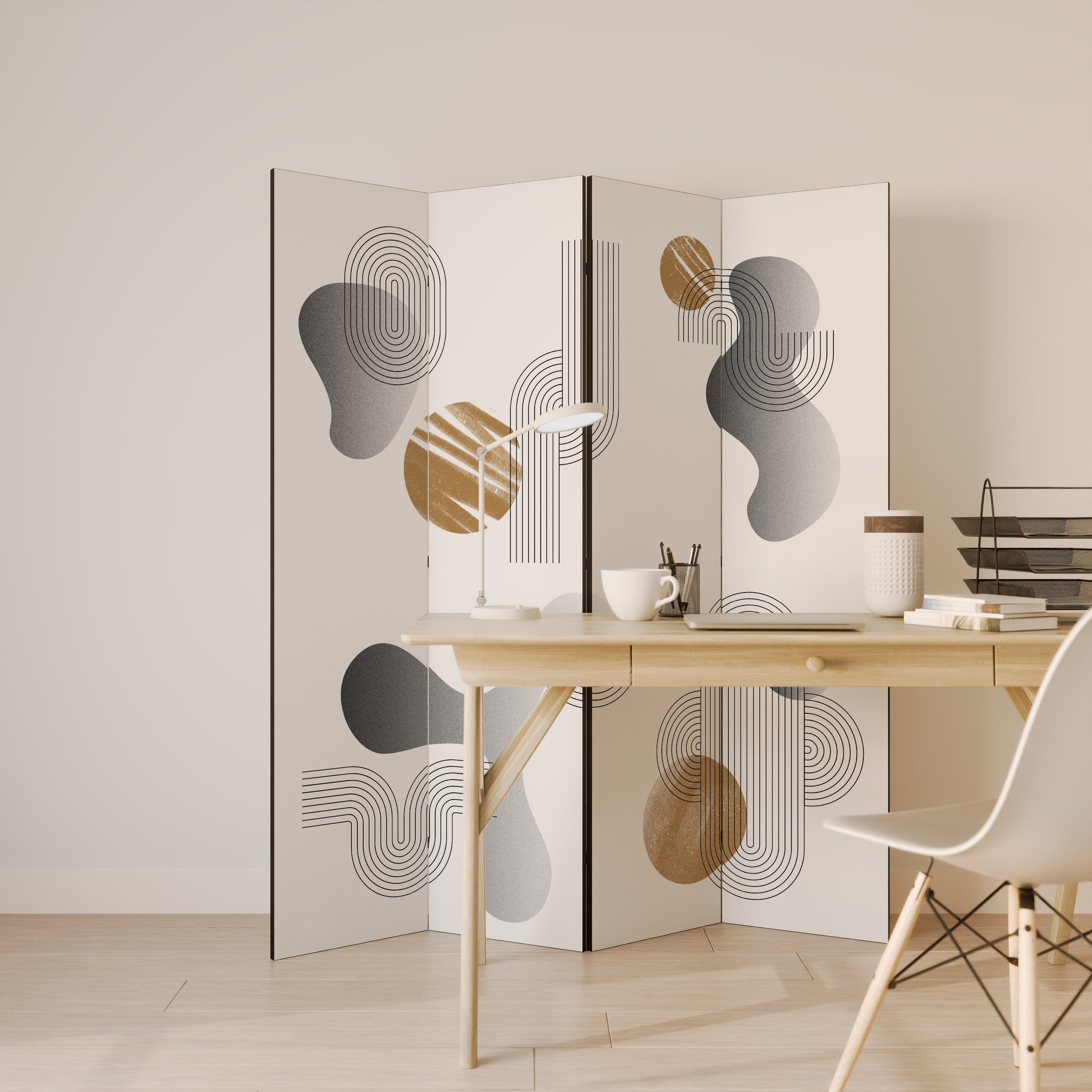 CLEAR CREATIONS Παραβάν με 4 πάνελ