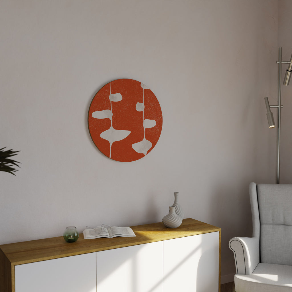 COURAGE MOLD Round Wall Art