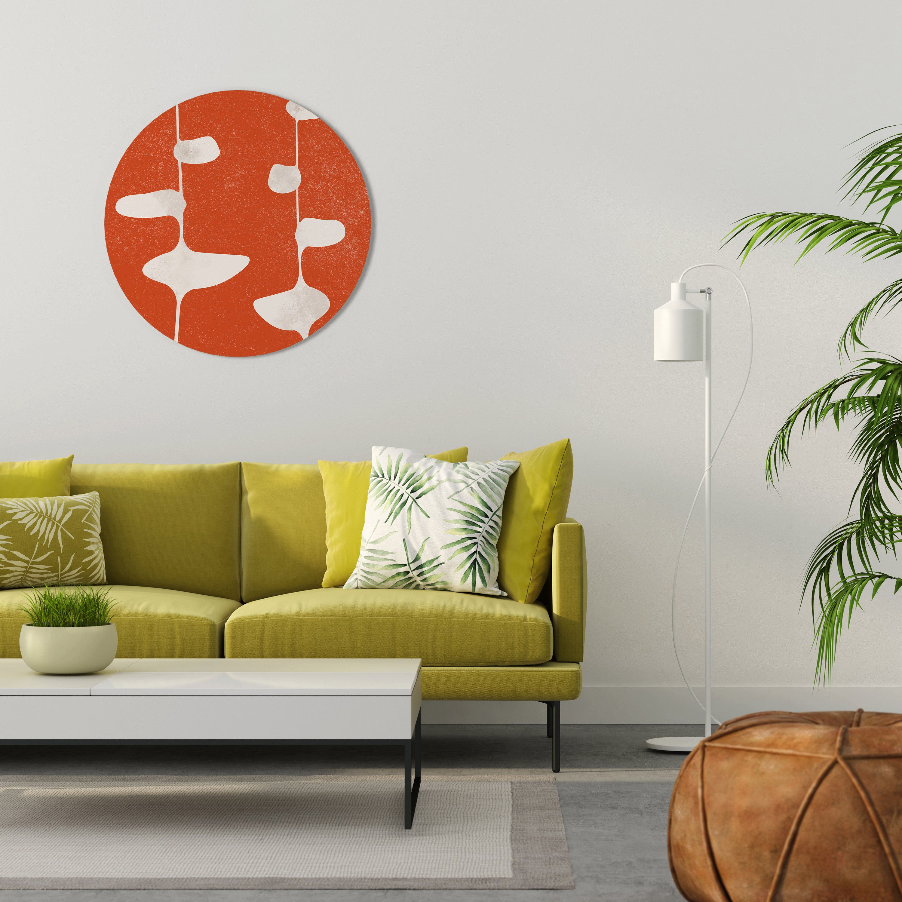 COURAGE MOLD Round Wall Art