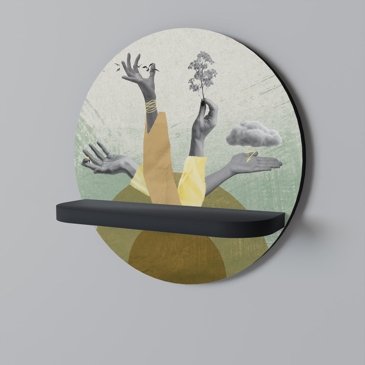 EARTH ELEMENTS Διακοσμητικό Ράφι Art Shelf