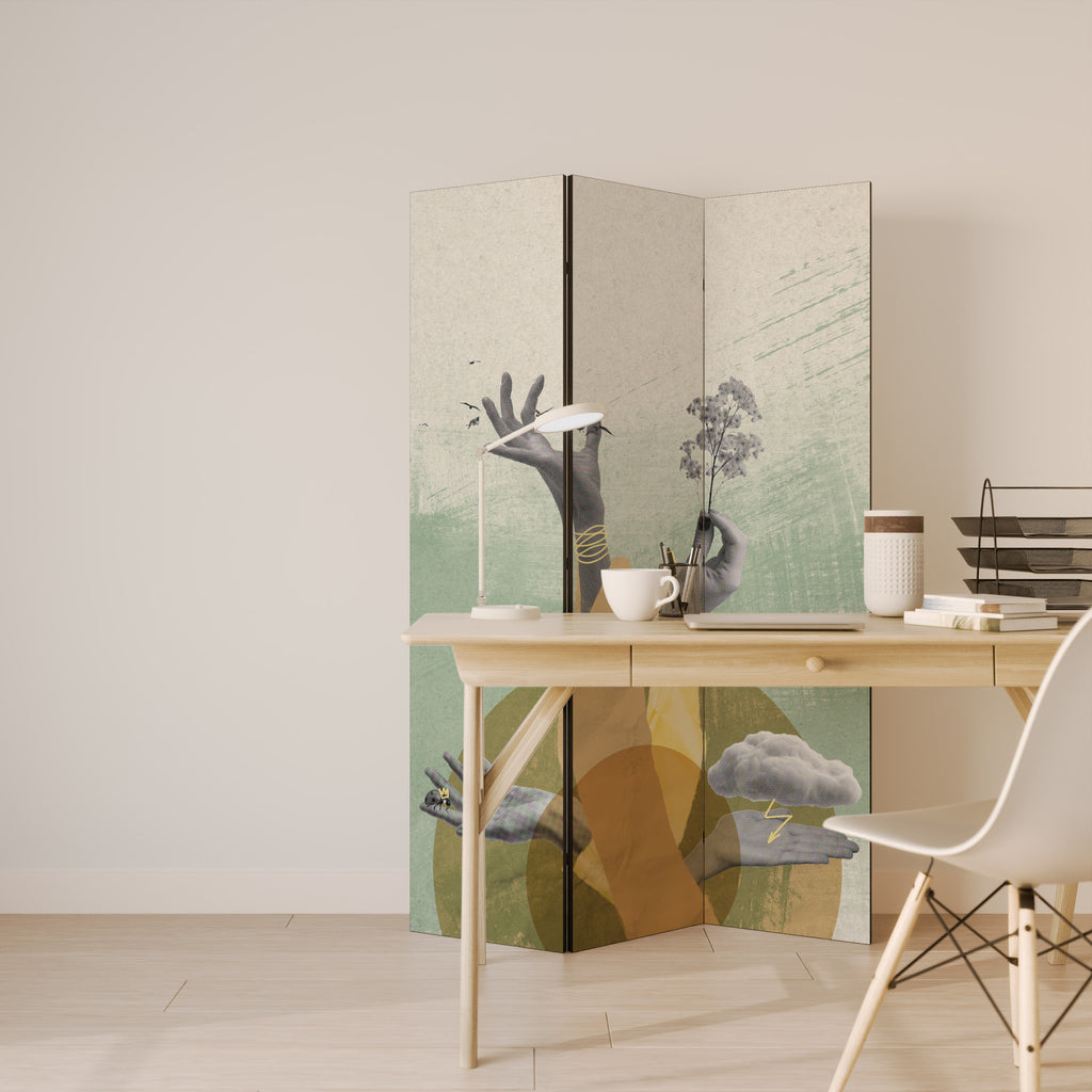 EARTH ELEMENTS 3-Panel Room Divider