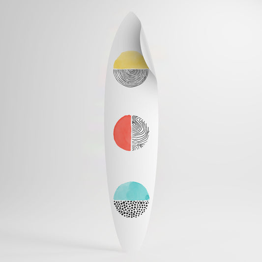 SUNNY TREASURE Αυτοκόλλητη Αφίσα "Surf"