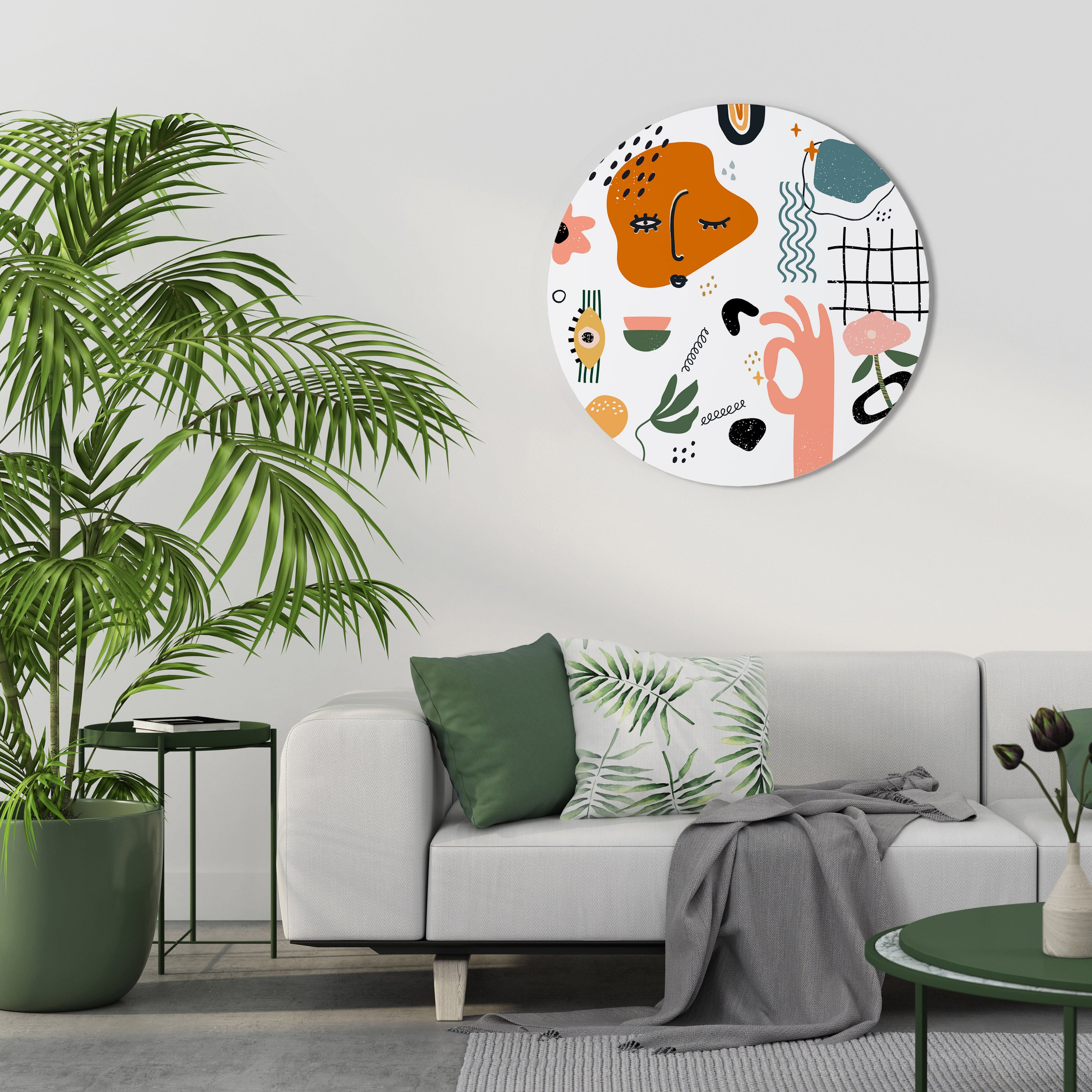 MATISSE WHIMSY Round Wall Art