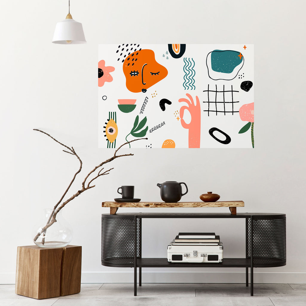 MATISSE WHIMSY Οριζόντια αφίσα με θέμα "Ξεφλουδισμένο και κολλημένο"