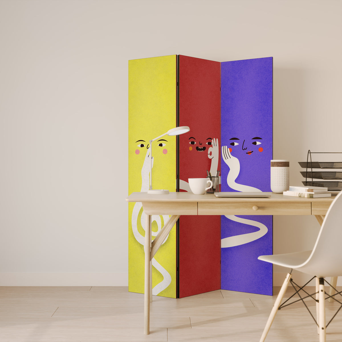 LIVELY FEATURES Παραβάν με 3 πάνελ