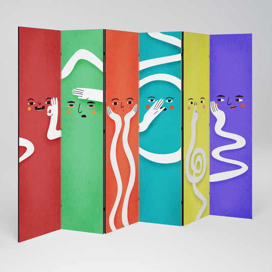LIVELY FEATURES Παραβάν με 6 πάνελ