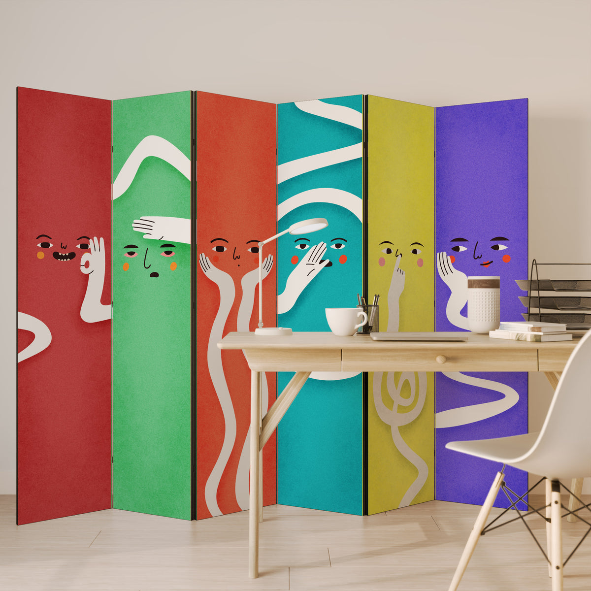 LIVELY FEATURES Παραβάν με 6 πάνελ