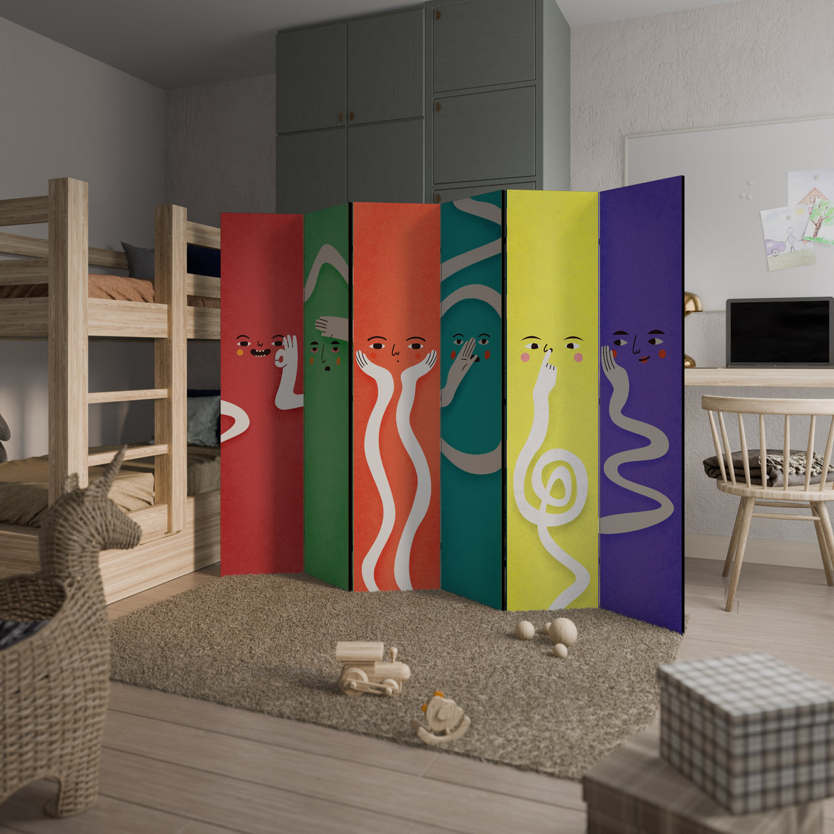 LIVELY FEATURES Παραβάν με 6 πάνελ