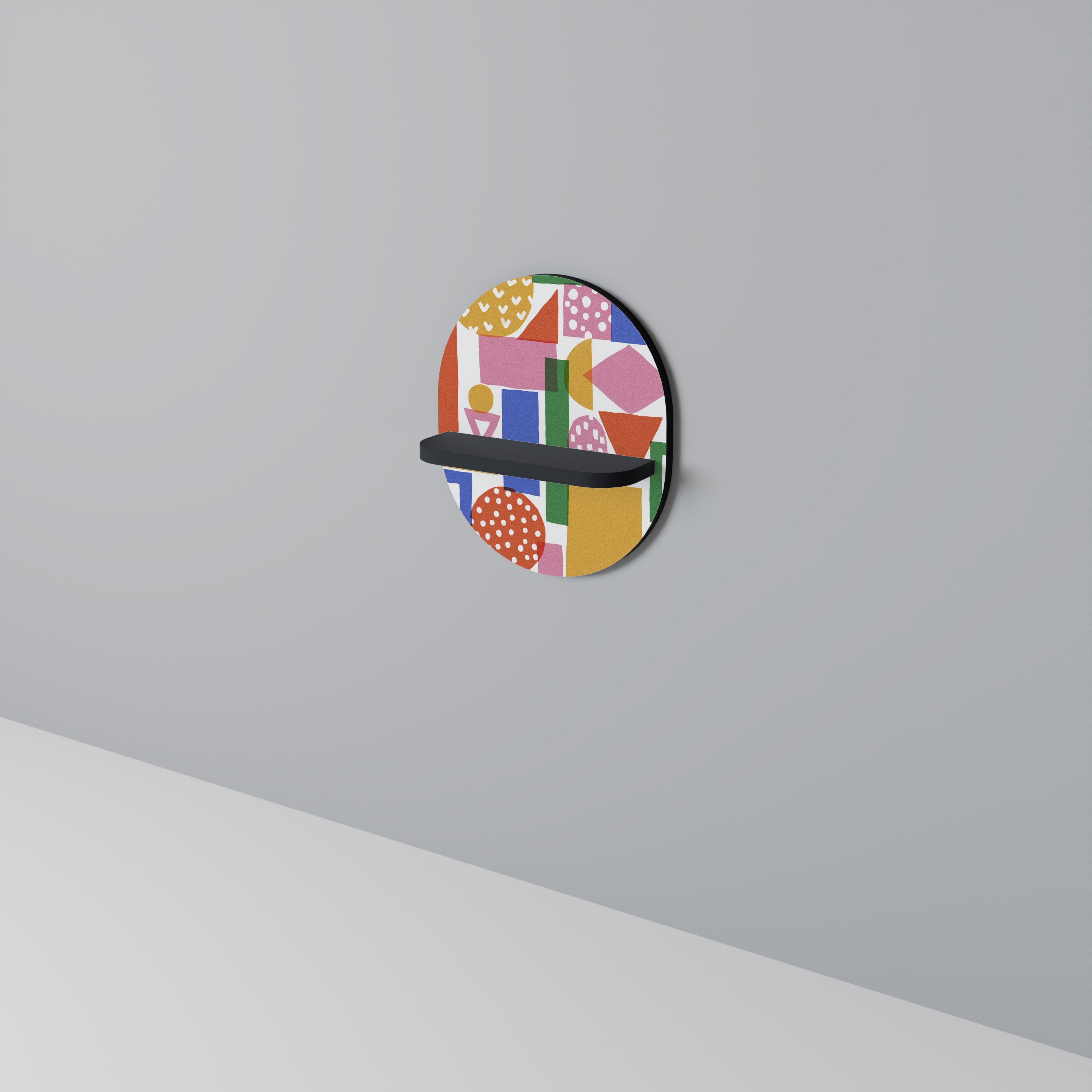 Οβάλ Ράφι GEOMETRIC GLIMMER σε Μαύρο Φινίρισμα